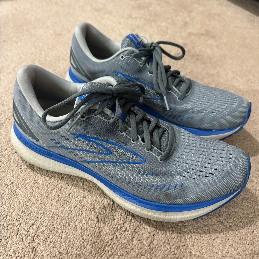 Brooks Blue and Gray Athletic Sneakers